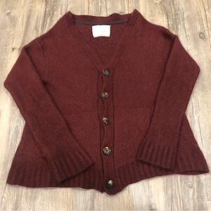 Banana Republic Heritage Collection Women's Wool Burgundy Caridgan